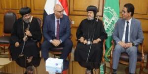وفد كنسي يقدم التهنئة لمحافظ القليوبية بمناسبة عيد الأضحى المبارك - هرم مصر
