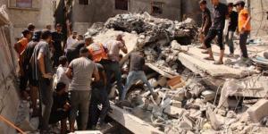 استشهاد 15 فلسطينيا وإصابة 50 آخرين جراء قصف الاحتلال لمنزل بحي الصبرة بغزة - هرم مصر