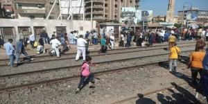 مصرع سيدة وإصابة شقيقتها أسفل عجلات قطار قويسنا بالمنوفية - هرم مصر