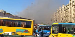 عاجل- بالصور انقطاع الاتصالات في بعض القنوات الفضائية بسبب حريق سنترال رمسيس - هرم مصر