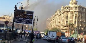 عاجل ـ شاهد {صور} ????.. حريق سنترال رمسيس يشل الاتصالات في قلب القاهرة.. والحماية المدنية تتدخل لمنع الكارثة - هرم مصر