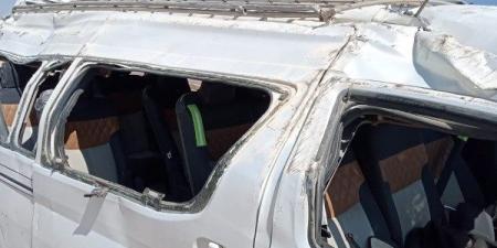 مصرع شخص وإصابة 3 آخرين فى حادث انقلاب سيارة بطريق الإسكندرية مطروح - هرم مصر