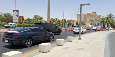 صور| لمدة أسبوعين.. إغلاق تقاطع الملك فهد وعين نجم الأحساء لتخفيف الازدحام - هرم مصر