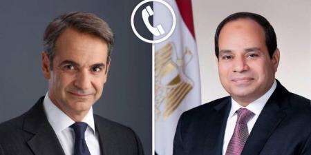 الرئيس السيسي يتلقى اتصالا هاتفيا من رئيس الوزراء اليوناني - هرم مصر