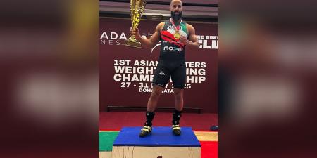 البطل الكويتي محمد الناصر يتوج بذهبية آسيا في رفع الأثقال - هرم مصر
