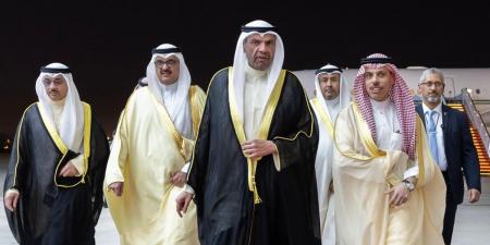 اليحيا يستقبل نظيره السعودي بمناسبة زيارته الرسمية للبلاد - هرم مصر