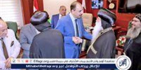 محافظ سوهاج يستقبل المهنئين بعيد الأضحى المبارك - هرم مصر