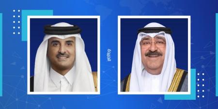 سمو أمير البلاد يتلقى اتصالاً هاتفياً من أمير قطر للتهنئة بحلول عيد الأضحى المبارك - هرم مصر
