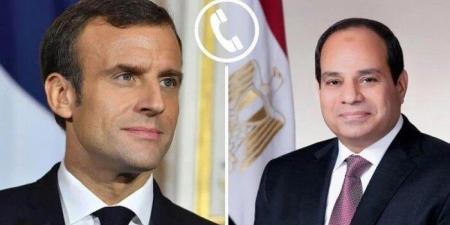 الرئيس السيسي ونظيره الفرنسي يشددان على أهمية استمرار التنسيق المشترك في مواجهة الأزمات الإقليمية والدولية - هرم مصر