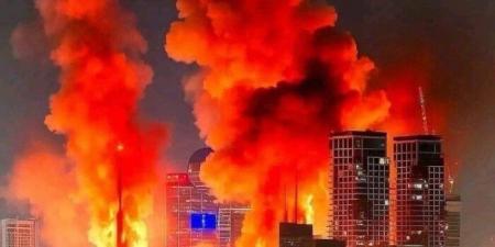 اندلاع حرائق ودمار بمواقع عدة فى تل أبيب جراء الهجوم الصاروخى الإيرانى - هرم مصر