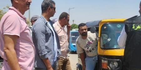 جهاز بدر يشن حملة شرسة ويضبط 10 تكاتك و2 تروسيكل بالتعاون مع المرور.. صور - هرم مصر