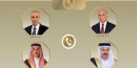 اتصالات لوزير الخارجية والهجرة مع وزراء خارجية العراق والسعودية والبحرين - هرم مصر