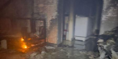 حريق هائل يلتهم محتويات عقار سكنى فى مدينة بدر.. بالصور - هرم مصر