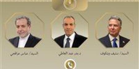اتصالان هاتفيان لوزير الخارجية والهجرة مع مبعوث الرئيس الأمريكي الخاص للشرق الأوسط ووزير خارجية إيران - هرم مصر