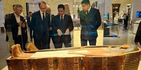 رئيس وزراء جمهورية صربيا يزور المتحف المصري الكبير ومتحف الحضارة ومنطقة الأهرامات - هرم مصر
