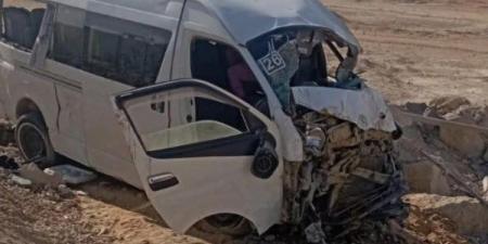 إصابة 5 أشخاص إثر انقلاب ملاكي على الطريق برأس غارب - هرم مصر