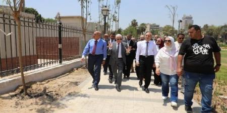 مستشار الجمهورية يتفقد أعمال تطوير منطقة القاهرة الخديوية - هرم مصر