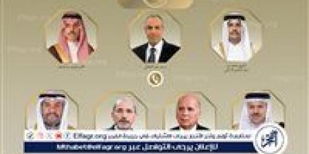 اتصالات لوزير الخارجية مع وزراء خارجية قطر والسعودية والبحرين والكويت والعراق والأردن - هرم مصر