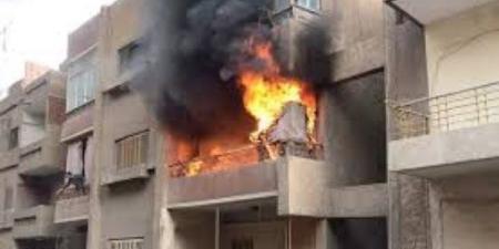 مصرع شخص في حريق شقة بـ حلوان - هرم مصر