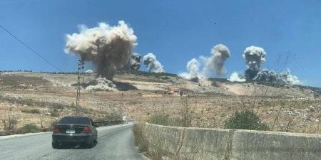 بالصواريخ الارتجاجية.. قوات الاحتلال تنفذ حزاما ناريا جنوب لبنان - هرم مصر