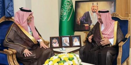 أمير نجران يلتقي مدير فرع المركز الوطني لتنمية الغطاء النباتي ومكافحة التصحر بالمنطقة - هرم مصر