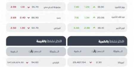 مؤشر سوق الأسهم السعودية يُغلق منخفضًا عند مستوى 11163 نقطة - هرم مصر