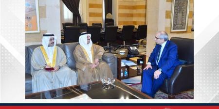 رئيس مجلس الوزراء بالجمهورية اللبنانية يستقبل سفير مملكة البحرين لدى الجمهورية اللبنانية والمقيم في دمشق - هرم مصر