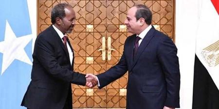 الرئيس السيسي يستقبل رئيس جمهورية الصومال الفيدرالية - هرم مصر