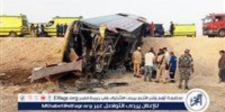 محافظ أسيوط يتابع الحالة الصحية لمصابي حادث انقلاب أتوبيس على الطريق الصحراوي الغربي - هرم مصر