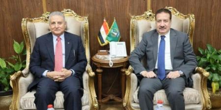 محافظ المنوفية يناقش آخر مستجدات مشروع مكتبة مصر العامة بكفر المصيلحة - هرم مصر