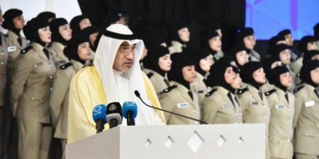 النائب الأول لرئيس مجلس الوزراء ووزير الداخلية الكويتي يشهد حفل تخريج الدفعة (14) من منتسبات معهد الشرطة النسائية - هرم مصر