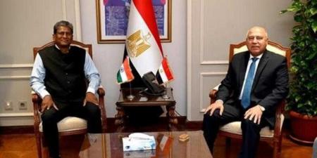 الوزير يستقبل سفير الهند بالقاهرة لبحث التعاون المستقبلي بين الجانبين في مجالي الصناعة والنقل - هرم مصر
