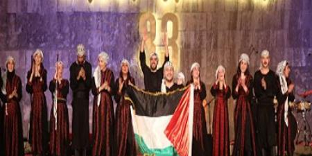 رفع علم فلسطين فى مهرجان محكى القلعة وفرقة كنعان الفلسطينية تتألق - هرم مصر