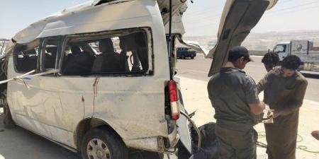 مصرع واصابة ١٩ في حادث مروع عند مدينة الضبعة اتجاه مطروح - هرم مصر