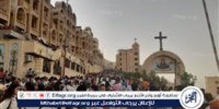 ختام احتفالات الاقباط السنوية بدير السيدة العذراء بجبل درنكة فى أسيوط اليوم - هرم مصر