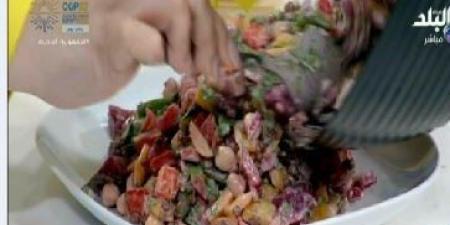 طريقة عمل سلطة الحمص بالخضار.. وصفة صحية مشبعة ولذيذة - هرم مصر