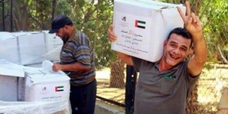 قافلة جديدة من المساعدات الإنسانية الإماراتية تصل إلى غزة - هرم مصر