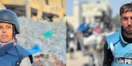 الاحتلال الإسرائيلي يرتكب مجزرة ضد الصحفيين في غزة.. استشهاد مريم أبو دقة ومعاذ أبو طه بقصف مجمع ناصر الطبي - هرم مصر