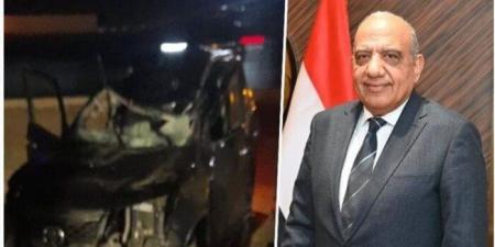 تطورات الحالة الصحية لوزير الكهرباء وزوجته بعد انقلاب سيارتهما بطريق الإسكندرية الصحراوي - هرم مصر