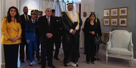 وزير الدفاع يستقبل نظيره اللبناني في متحف قصر السلام - هرم مصر