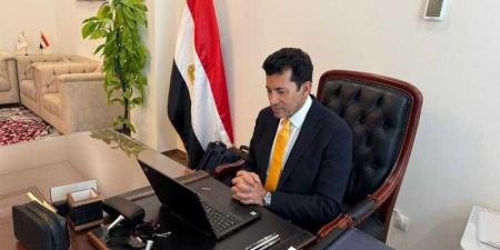 وزير الشباب والرياضة يشارك عبر الفيديو كونفرانس في اجتماع وزراء الرياضة الأفارقة - هرم مصر