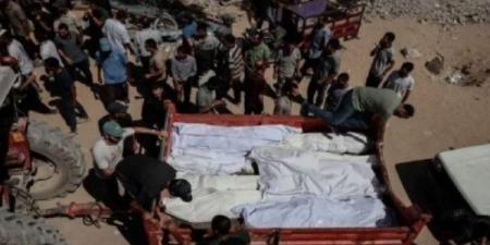 استشهاد 11 فلسطينيا وإصابة آخرين بغارة إسرائيلية على حي النصر بغزة - هرم مصر