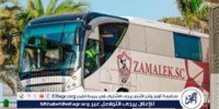 حافلة الزمالك تصل ملعب مباراة وادي دجلة - هرم مصر