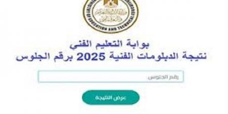 نتيجة الدبلومات الفنية 2025 الدور الثاني.. الاستعلام عبر الإنترنت - هرم مصر