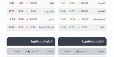مؤشر سوق الأسهم السعودية يغلق مرتفعًا عند مستوى 10655.61 نقطة - هرم مصر