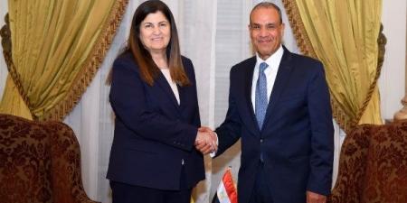مصر وفلسطين تبحثان وقف العدوان الإسرائيلي والتنسيق الدولي لدعم الدولة الفلسطينية - هرم مصر