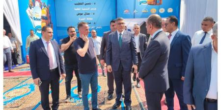 محافظ الجيزة يتابع التجهيزات النهائية لافتتاح معرض أهلاً مدارس - هرم مصر