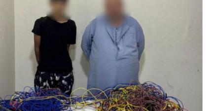 ضبط عاطل سرق بعض الأسلاك الكهربائية من داخل منزل تحت الإنشاء - هرم مصر