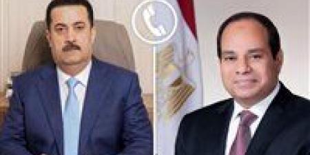 تعزيز التعاون الثنائي ومناقشة القضايا الإقليمية..اتصال هاتفي بين الرئيس السيسي ورئيس وزراء العراق - هرم مصر