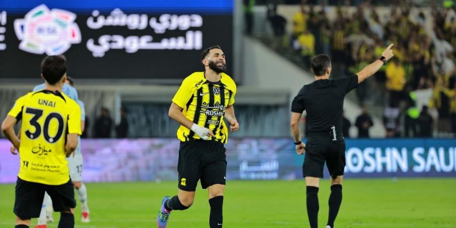 ترتيب هدافين دوري روشن بعد تسجيل كريم بنزيما ثنائية في شباك الفيحاء - هرم مصر